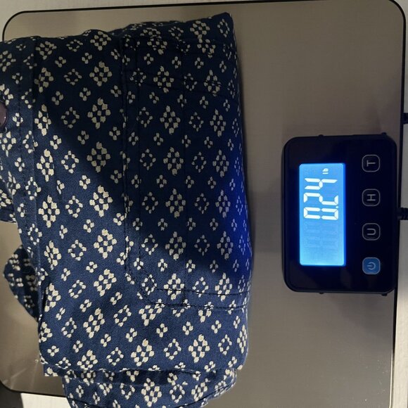 Pudu By Andy Piers Mens Navy & White Geometric Long-Sleeve Button-Up Shirt - Picture 9 of 9